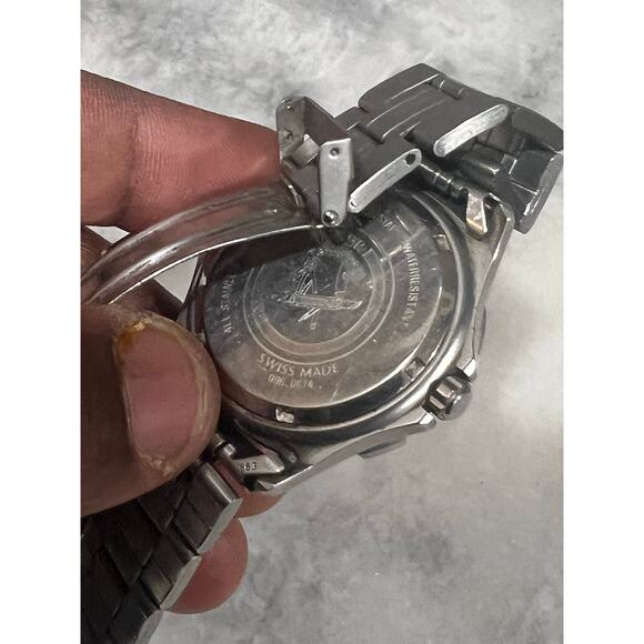 Wenger Swiss Military Watch 200M Diver Day Date Black Dial Stainless Steel main image 3